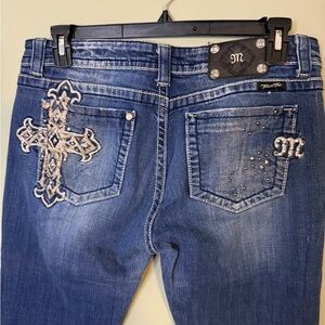 Gorgeous Miss Me Easy Boot Jeans With 33” Inseam Made Exclusively For Buckle